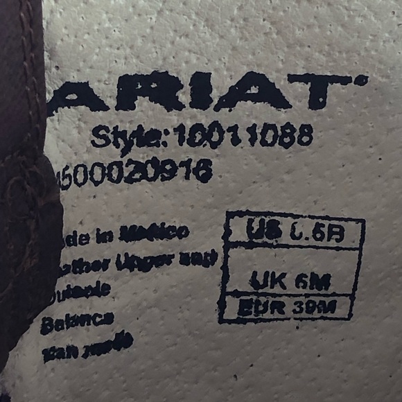 Ariat Alameda  Cowgirl Boots 10011088 Weathered - Picture 9 of 10